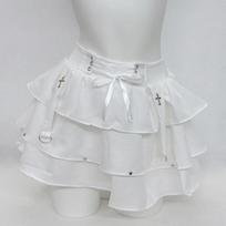Spicy Lace-Up A-Line Mini Skirt: Women's High-Waist, Slimming, Puffy Design for Spring, Summer, Autumn Medium balta