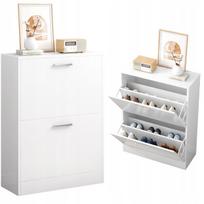 Batų spintelė balta spinta batų lentyna palėpėje komoda skandinaviško stiliaus 60 cm
