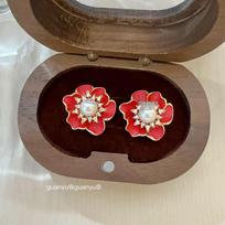 High-End Zircon Pearl Flower Stud Earrings: Luxurious, Exquisite, Versatile Women's Fashion Jewelry.