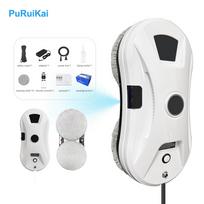 PuRuiKai automatinis stiklo valymo robotas, su 5600 Pa siurbimo galia, 3 valymo režimai balta