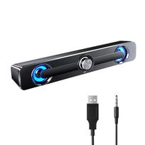 SADA V-111 kompiuterio garsiakalbis USB laidinis Galingas barinis stereofoninis žemųjų dažnių garsiakalbis Žemųjų dažnių garsiakalbis erdvinis garsas juoda