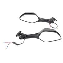 Motociklo galinio vaizdo veidrodėliai su LED posūkių rodikliais, pakeičiantys NINJA ZX10R 2011?2015 m