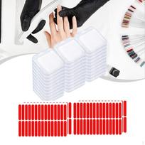 30Pcs Press on Nail Box Artificial Display Case Clear Small Salon Supplies Packing white