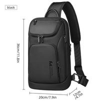 Heroic Knight Sling Bag Business Portable Crossbody Bag Waterproof Men's Shoulder Bags Anti-theft Male Travel Short Trip Chest Bag For 11 Inch iPad juoda