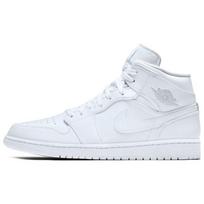 Air Jordan 1 Retro Mid 'White Pure Platinum' Jordan 554724-104 44