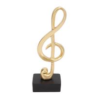 Muzikos natos skulptūra Muzikos natos forma Elegantiška paprasta dervos Muzikos natos stalo skulptūra biurui beige