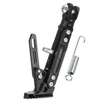 Pėdos šoninis stovas elektriniam motociklui, reguliuojamas atraminis stovas, parkavimo laikiklis, motociklo CNC Black