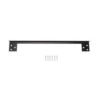 Door Latch Guard Plate Stainless Steel Enhanced Safety L Shaped Door Latch Shield Protector for 27.94cm / 11in black