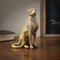 Auksinis Leopardas Svetainei Namų Dekoras, Stalo Skulptūrėlė, Modernus Prabangus Gyvūno Ornamentas A