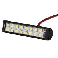 RC LED Žibintų Juosta 55mm/2.2in Metalinis Stogo Žibintas 16LED Žibinto Galva 1/10 Traxxas TRX-4 juoda