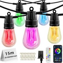 Lauko lempučių girlianda 20 LED, 15 m