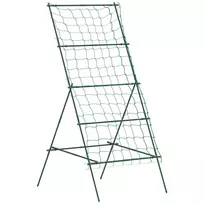 "Outsunny" laipiojimo grotelės iš plieno, skirtos įstatyti nerūdijančio plieno A formos laipiojimo atrama vijokliniams augalams grotelės 101x133x227 cm sodo grotelės augalų grotelės daržovėms, gėlėms, vijokliniams augalams žalios spalvos