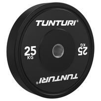 Svarmenys TUNTURI Platinum Bumper Plate Black 25kg
