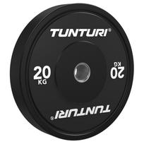 Svarmenys TUNTURI Platinum Bumper Plate Black 20kg