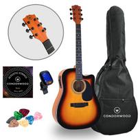 Condorwood AD-250 SB elektro-akustinė gitara su rinkiniu STARTER