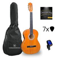 Condorwood C130EQ 4/4 elektro-klasikinė gitara su rinkiniu STARTER