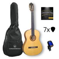 Condorwood C150 4/4 klasikinė gitara su rinkiniu STARTER