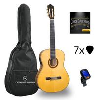Condorwood C150 EQ klasikinė gitara su rinkiniu STARTER