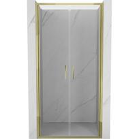 Dušo durys Mexen Exo, varstomos, 90 cm, transparent/gold