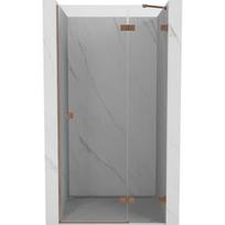Dušo durys Mexen Lunar L, dešinė, 120 cm, transparent/brushed copper