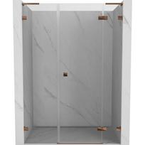 Dušo durys Mexen Lunar L, dešinė, 160 cm, transparent/rose gold
