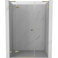 Dušo durys Mexen Lunar L, kairė, 125 cm, transparent/gold