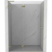 Dušo durys Mexen Lunar L, kairė, 130 cm, transparent/gold