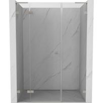 Dušo durys Mexen Lunar L, kairė, 135 cm, transparent/brushed nickel