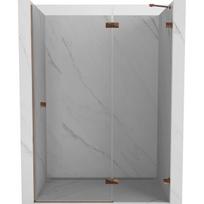 Dušo durys Mexen Lunar, dešininės, 140 cm, transparent/rose gold