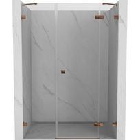 Dušo durys Mexen Lunar, dešininės, 140 cm, transparent/rose gold