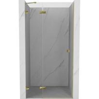 Dušo durys Mexen Lunar, kairinės, 80 cm, transparent/gold