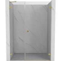 Dušo durys Mexen Lunar-B, dešinė, 120 cm, transparent/brushed gold