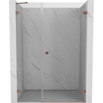 Dušo durys Mexen Lunar-B, dešinė, 140 cm, transparent/brushed copper