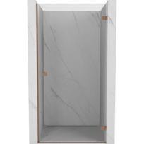 Dušo durys Mexen Lunar-B, dešinė, 60 cm, transparent/brushed copper