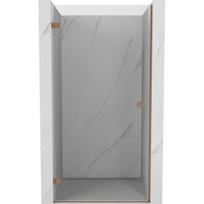 Dušo durys Mexen Lunar-B, kairė, 85 cm, transparent/brushed copper
