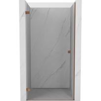 Dušo durys Mexen Lunar-B, kairė, 85 cm, transparent/rose gold