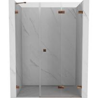 Dušo durys Mexen Lunar-F, sulankstomos, dešinė, 110 cm, transparent/rose gold