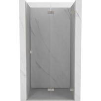Dušo durys Mexen Lunar-F, sulankstomos, dešinė, 95 cm, transparent/brushed nickel