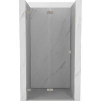 Dušo durys Mexen Lunar-F, sulankstomos, kairė, 70 cm, transparent/brushed nickel