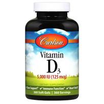 Vitamin D3, 5000 IU - 360 softgels