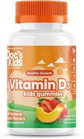 Vaikiški vitamino D3 guminukai, vaisių skonio – 60 guminukų