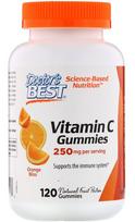 Vitaminas C 250 mg, „Apelsinų palaima“ – 120 guminukų