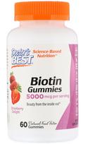 Biotin, 5000mcg Strawberry Delight - 60 gummies