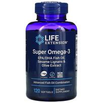Super Omega-3 EPA/DHA žuvų taukai, sezamo lignanai ir alyvuogių ekstraktas – 120 minkštųjų kapsulių