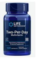 Du per dieną, multivitaminai - 120 kapsulių
