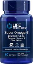 Super Omega-3 EPA/DHA su sezamų lignanais ir alyvuogių ekstraktu – 60 minkštųjų kapsulių