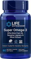 Super Omega-3 EPA/DHA su sezamų lignanais ir alyvuogių ekstraktu – 60 žarnyne tirpstančių minkštųjų kapsulių