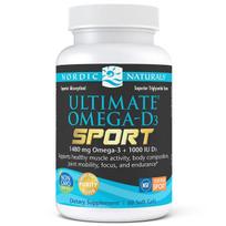 „Ultimate Omega-D3 Sport“, 1480 mg citrinų skonio – 60 minkštųjų kapsulių