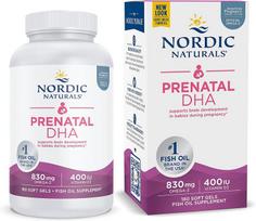 Prenatalinė DHR, 830 mg Omega-3 + 400 TV D3 be kvapiųjų medžiagų (EAN 768990017483) – 180 minkštųjų gelių