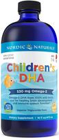 Vaikams skirtas DHA, 530 mg Omega-3, braškių skonio – 473 ml.